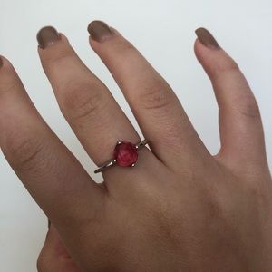 Pink Swarovski Crystal Ring